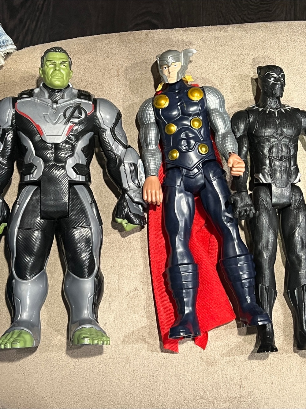 Marvel Avengers 12” titan Figures Hulk & Thor & Black Panther Lot